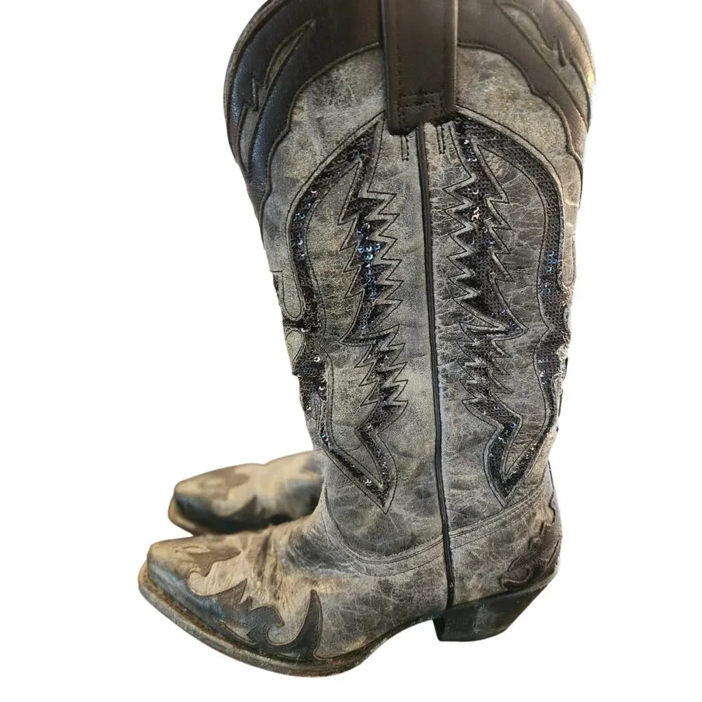 Corral Women's Sequence Eagle Boots Black Style R1003 6.5
